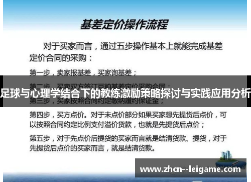 足球与心理学结合下的教练激励策略探讨与实践应用分析