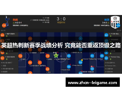 英超热刺新赛季战绩分析 究竟能否重返顶级之路